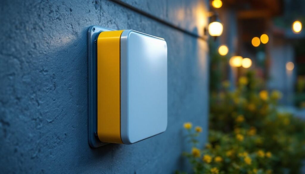 A photograph of a well-installed outdoor electrical box cover