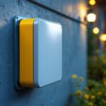 A photograph of a well-installed outdoor electrical box cover