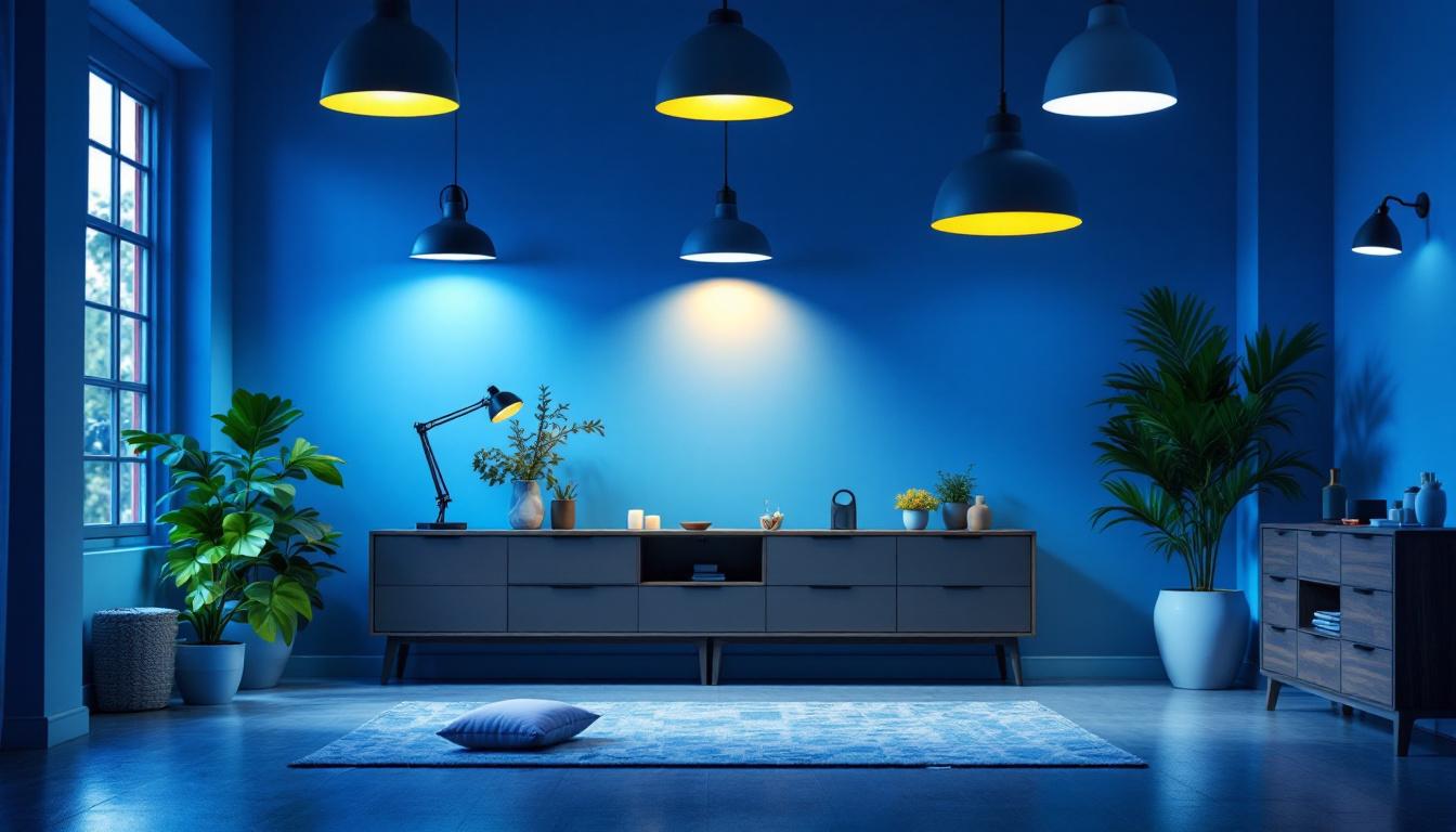 A photograph of a well-lit room showcasing various clearance light fixtures in use