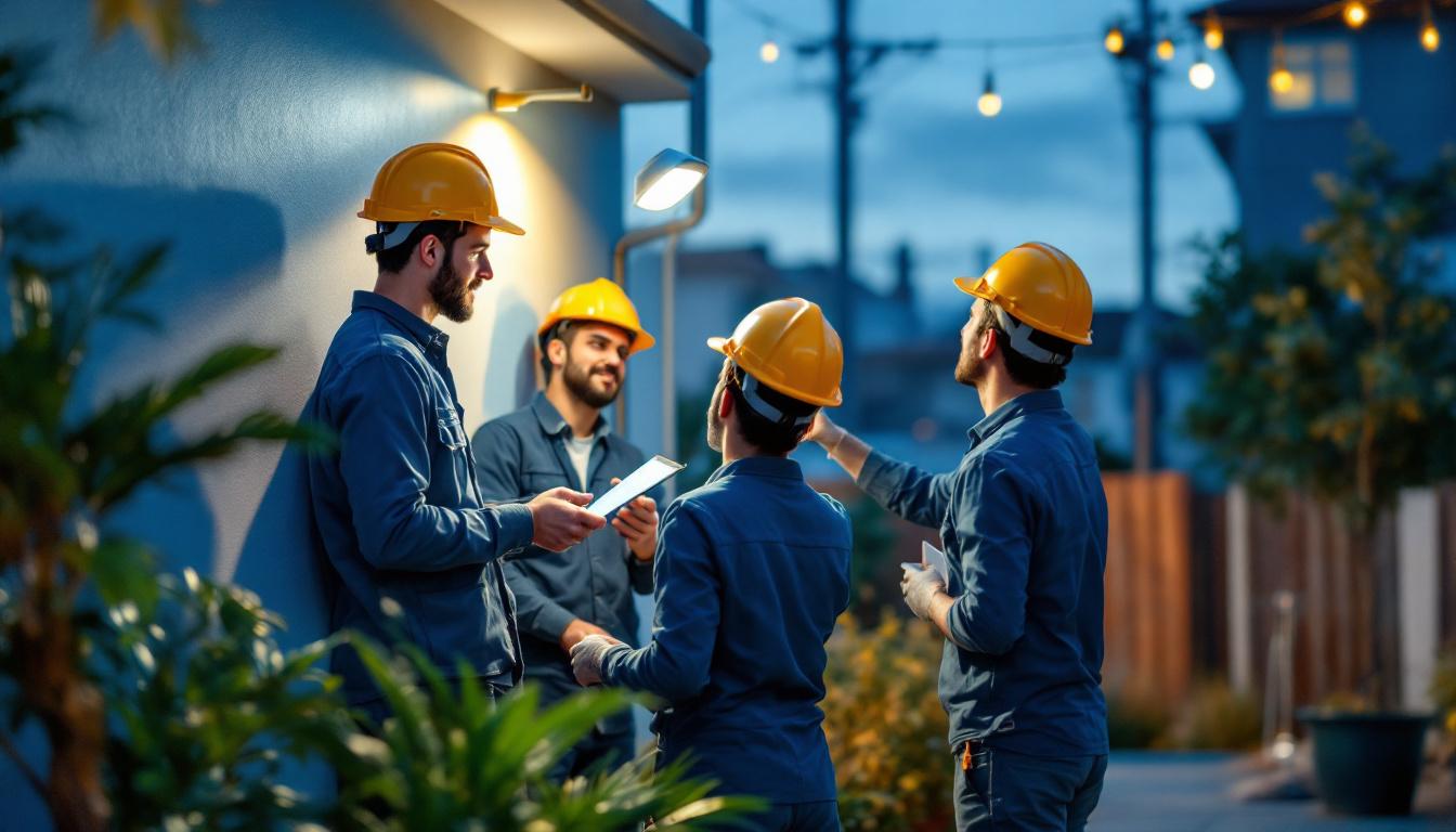 A photograph of a team of professionals engaged in a hands-on training session