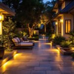 A photograph of a well-lit outdoor space showcasing super bright led lighting installations