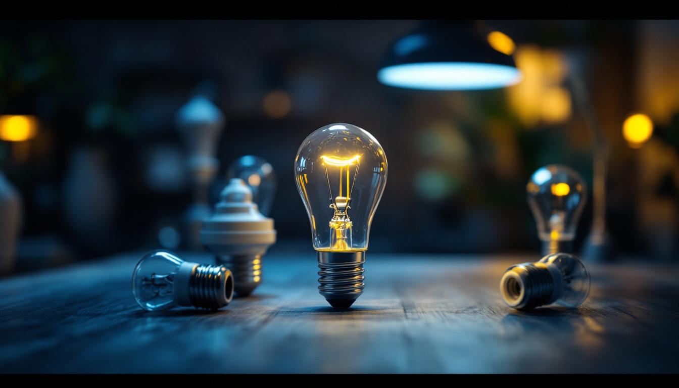 A photograph of capture a photograph of a type a bulb base in a well-lit setting