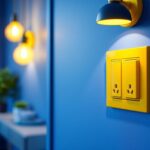 A photograph of a beautifully designed interior space showcasing stylish lighting fixtures