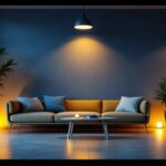 A photograph of a beautifully lit interior space featuring 3-inch led can lights