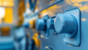 A photograph of a close-up of various clothes dryer outlet types