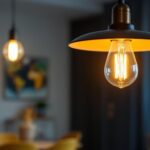 A photograph of a stylish and modern light fixture showcasing its unique bracket design