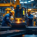 A photograph of a pulling machine in action