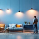 A photograph of a beautifully styled interior space showcasing various wall pendant lights in different settings