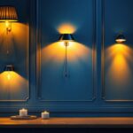 A photograph of a beautifully designed interior space featuring a variety of stylish wall light fixtures