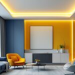 A photograph of a well-designed long ceiling light installation in a modern interior space