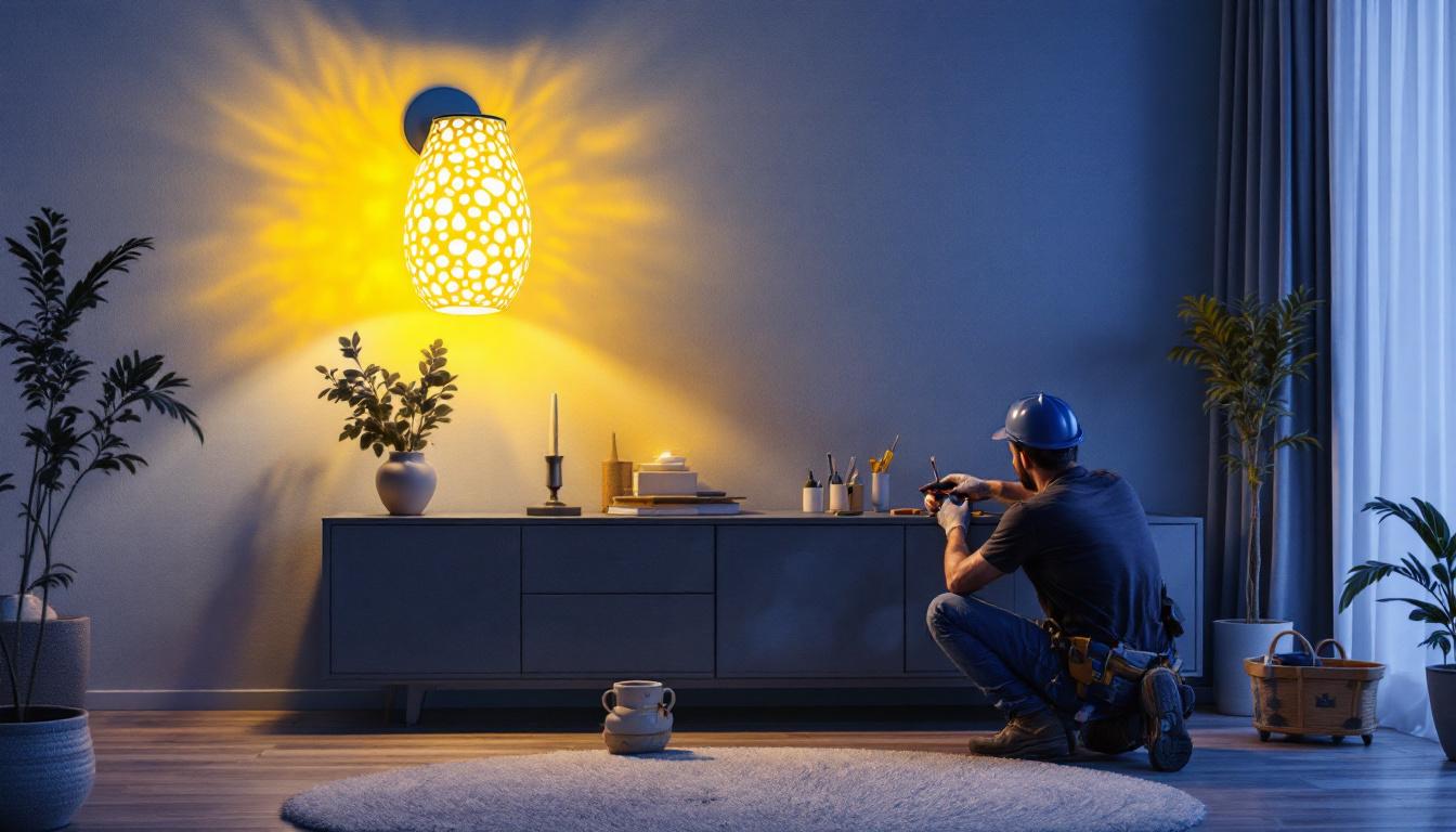 A photograph of a beautifully designed decorative can light cover installed in an elegant room setting