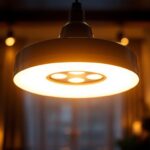 A photograph of a stylish retractable pendant light in a modern interior setting