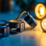 A photograph of a close-up shot of various clips designed for can lights
