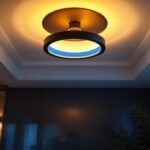 A photograph of a well-designed ceiling light fixture in a modern interior setting