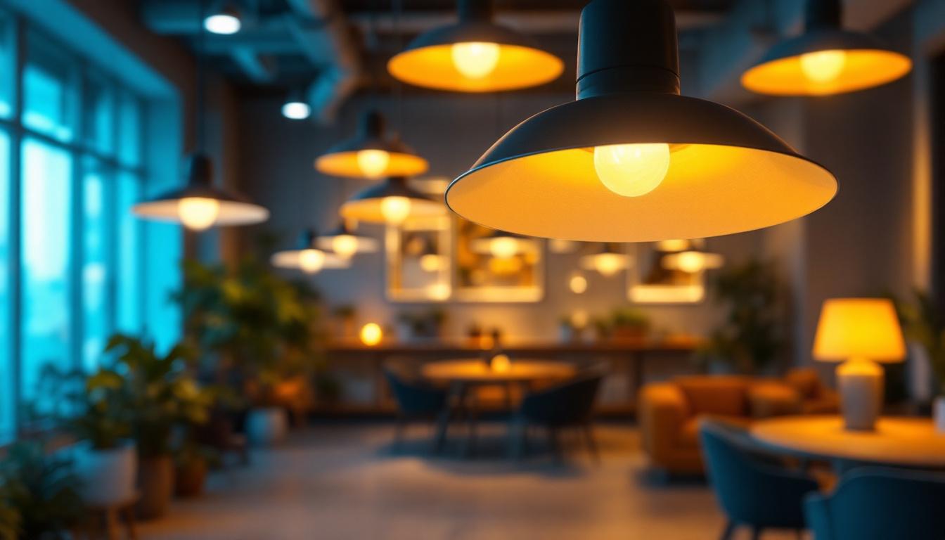 A photograph of a well-lit indoor space showcasing the warm