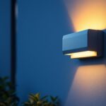 A photograph of capture a photograph of a lithonia lighting wall pack installed on an exterior wall