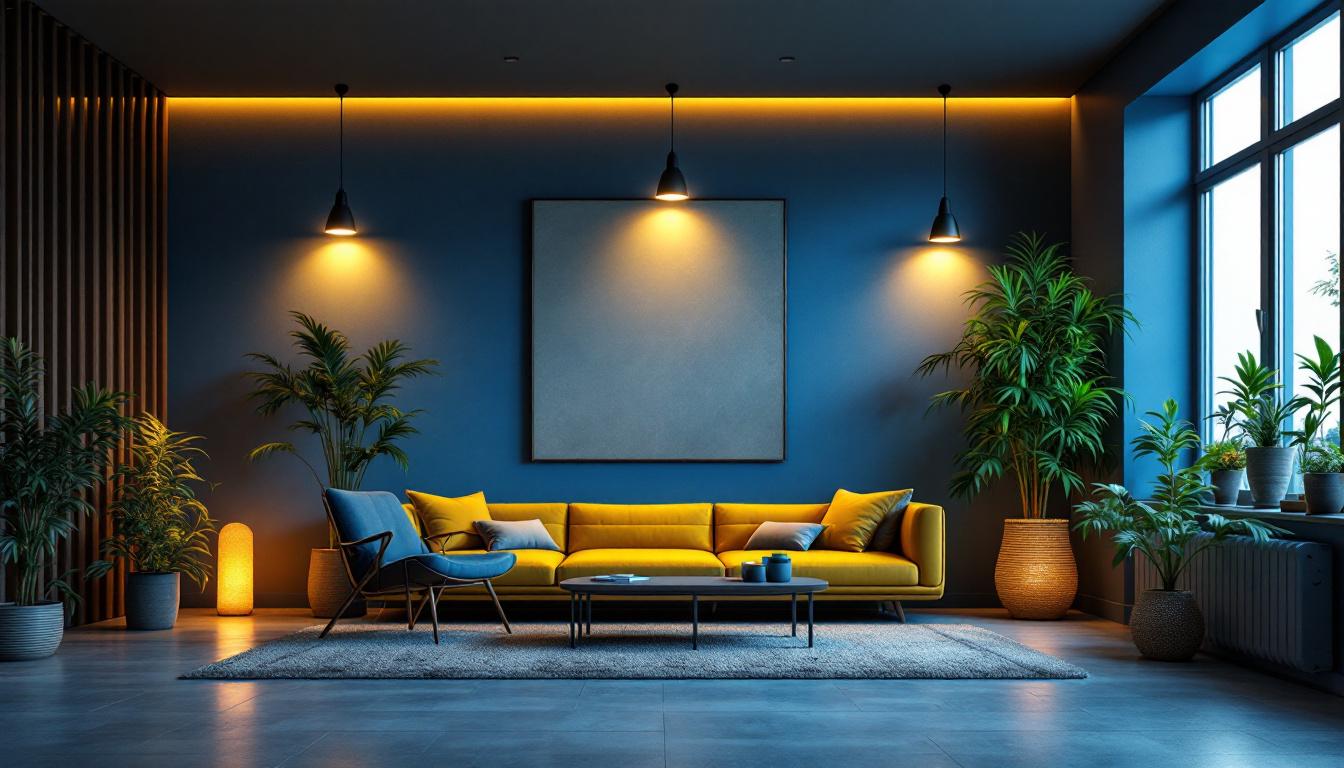 A photograph of a well-lit interior space featuring stylish pot lights in various settings