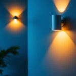 A photograph of a beautifully lit interior space showcasing various wall light fixtures in use