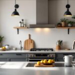 A photograph of a well-lit kitchen space on arthur's island