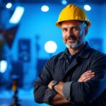 A photograph of a lighting contractor showcasing a well-lit studio space