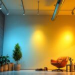 A photograph of a well-lit room showcasing various types of recessed lighting installations