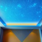 A photograph of a well-designed drop-down ceiling installation in a modern interior space