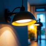 A photograph of a sleek black led can light installed in a modern interior setting