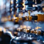 A photograph of a close-up shot of waterproof electrical connectors being installed in a lighting setup