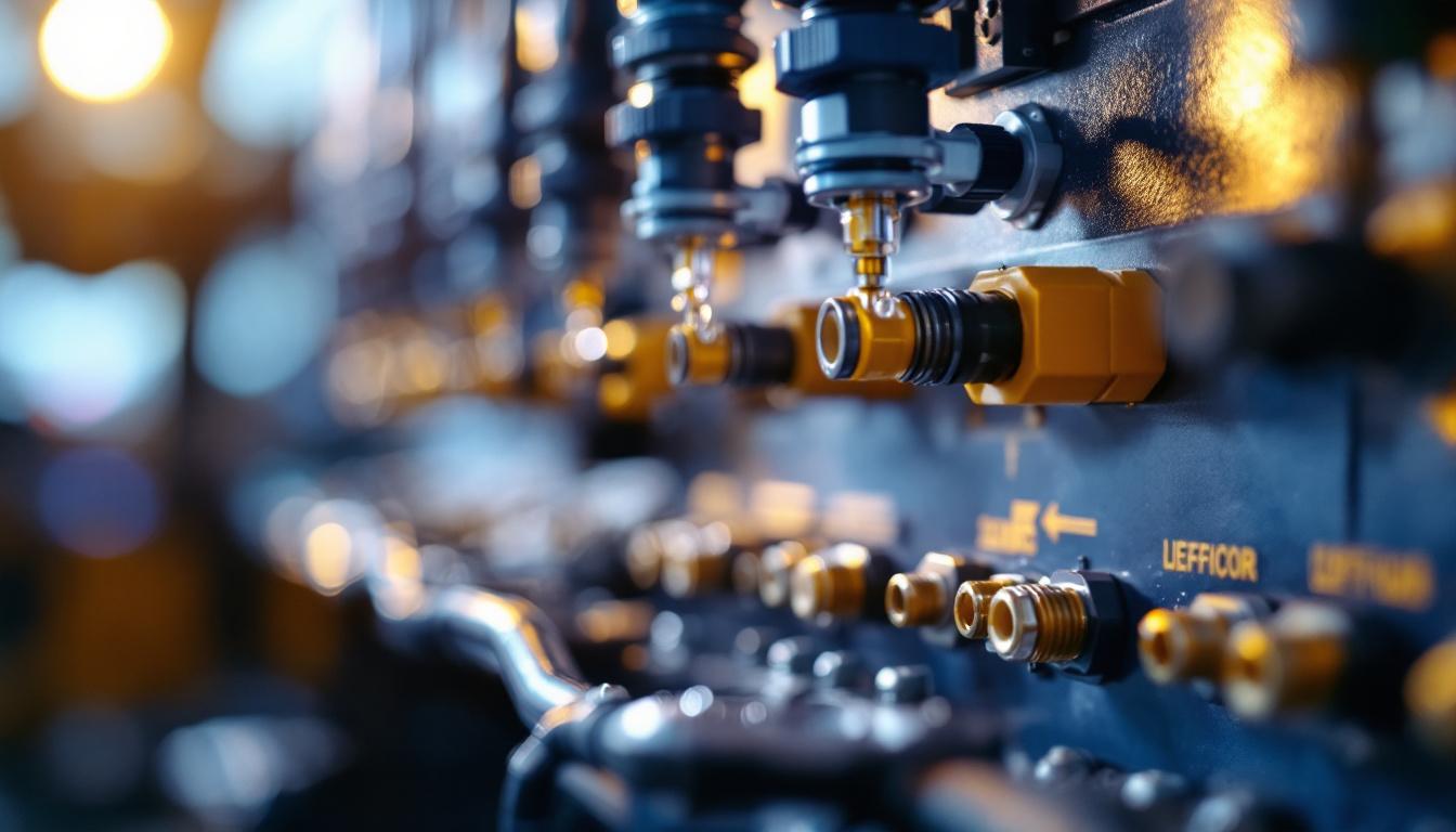 A photograph of a close-up shot of waterproof electrical connectors being installed in a lighting setup