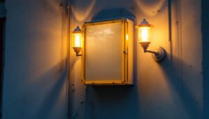 A photograph of a well-lit outdoor junction box installation