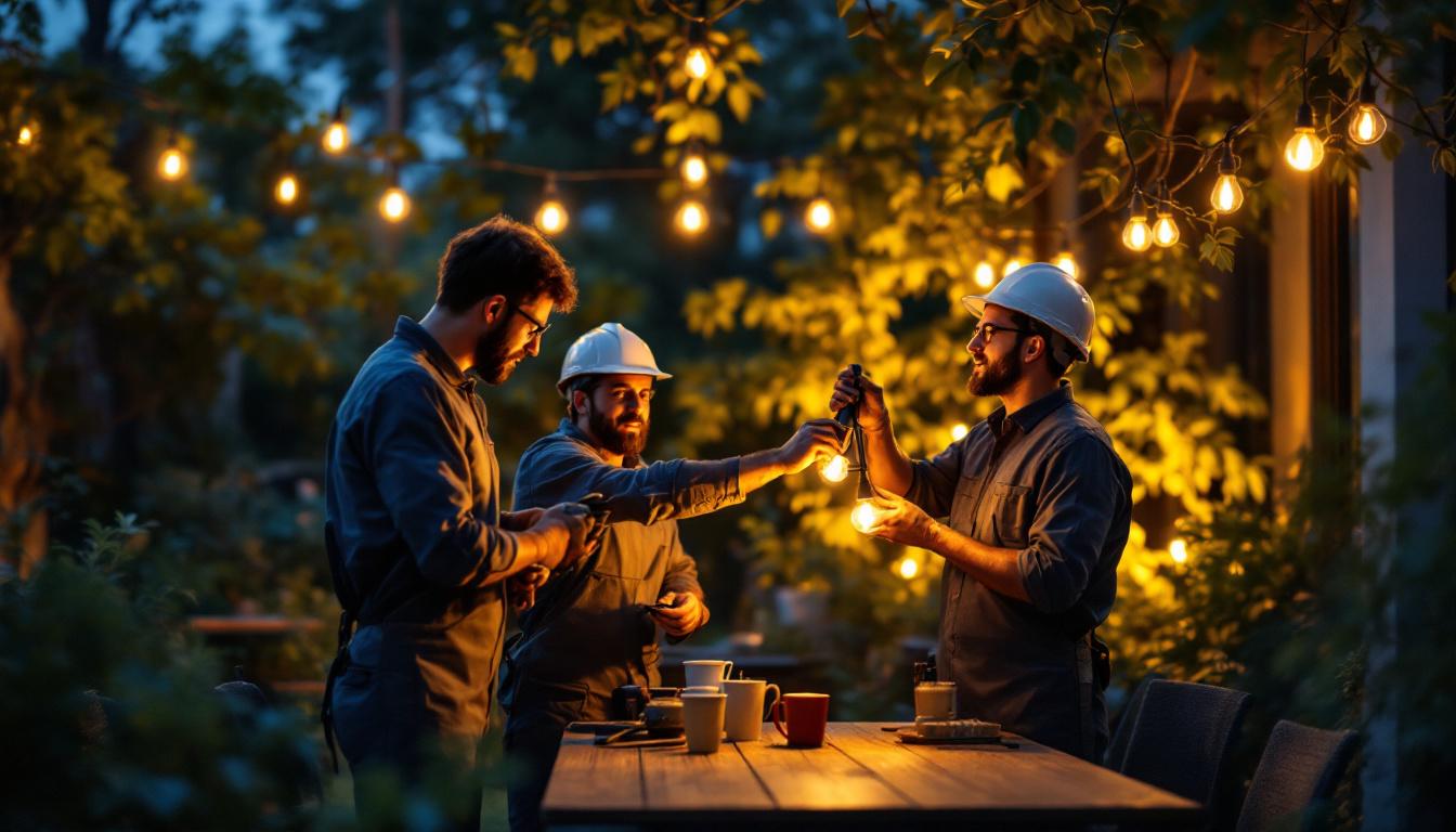 A photograph of a team of professionals engaged in a hands-on training session outdoors