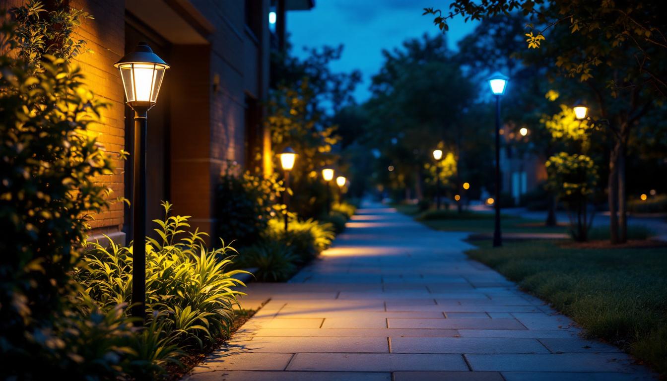 A photograph of a well-lit outdoor scene featuring a light photo sensor in action