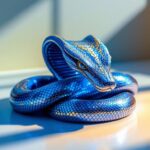 A photograph of a cobra headpiece elegantly positioned in a well-lit environment