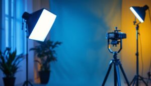 A photograph of a well-lit scene showcasing the effective use of a light balancer