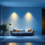 A photograph of a well-lit interior space showcasing various types of recessed lighting clips in use