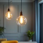 A photograph of a beautifully designed light pendant chandelier hanging elegantly in a stylish interior setting