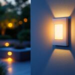 A photograph of a beautifully designed outdoor wall light outlet installed on a stylish exterior wall
