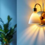 A photograph of a beautifully designed wall sconce in a well-lit interior setting