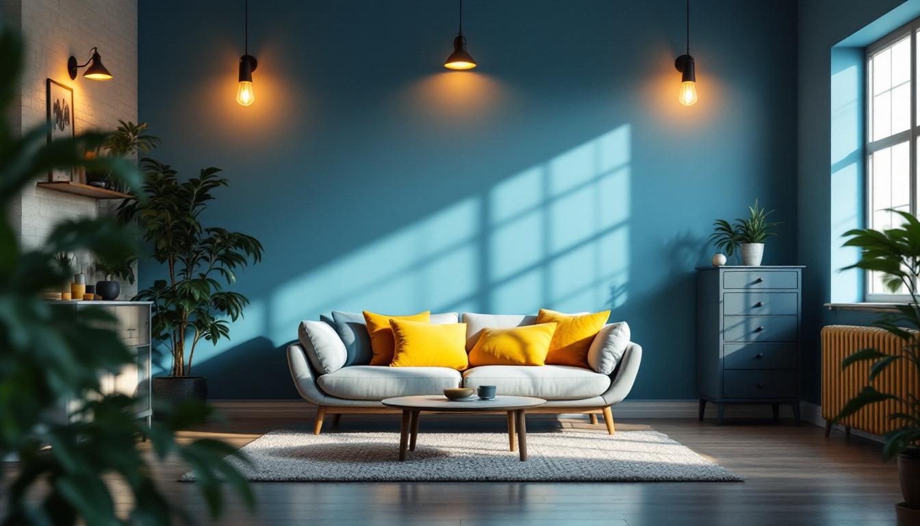 A photograph of a beautifully styled interior space featuring barn lights