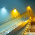 A photograph of a beautifully designed large outdoor hanging lantern illuminating a cozy outdoor space