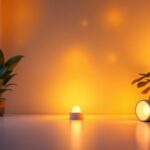 A photograph of a well-lit interior space showcasing stylish cylinder led lights