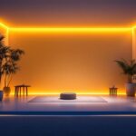 A photograph of a beautifully lit indoor or outdoor space showcasing the versatility and aesthetic appeal of led wrap lighting
