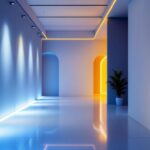 A photograph of a modern