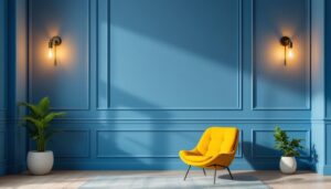 A photograph of a beautifully designed indoor space featuring a variety of stylish sconces in different styles and settings