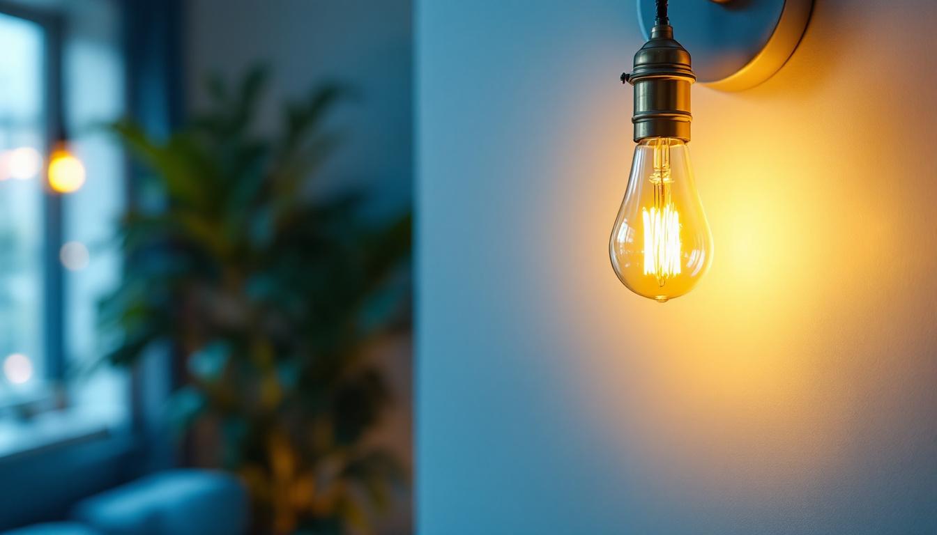 A photograph of capture a photograph of a beautifully designed ul incandescent fixture in a well-lit interior setting