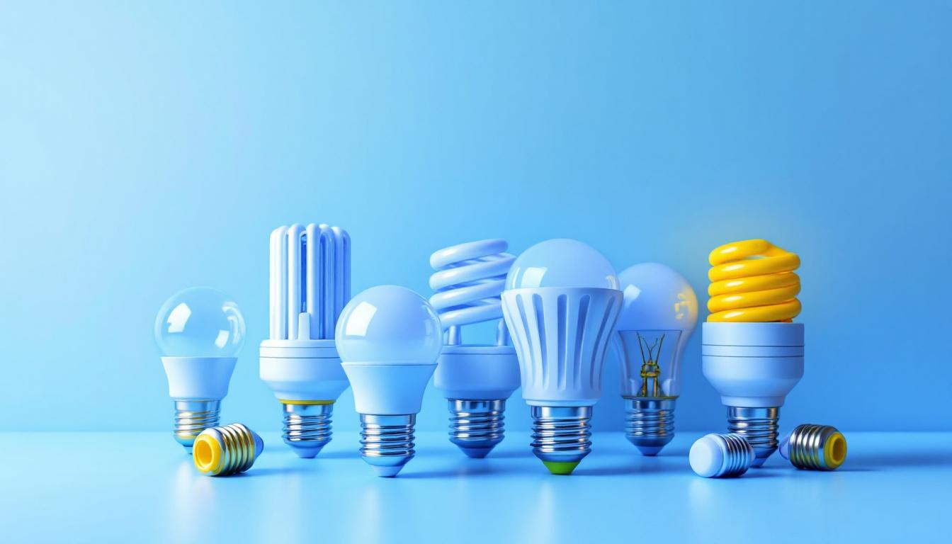 A photograph of a variety of lightbulb sockets displayed together