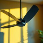 A photograph of a maverick 52 ceiling fan in a well-lit room