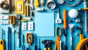 A photograph of a well-organized wall outlet cover box