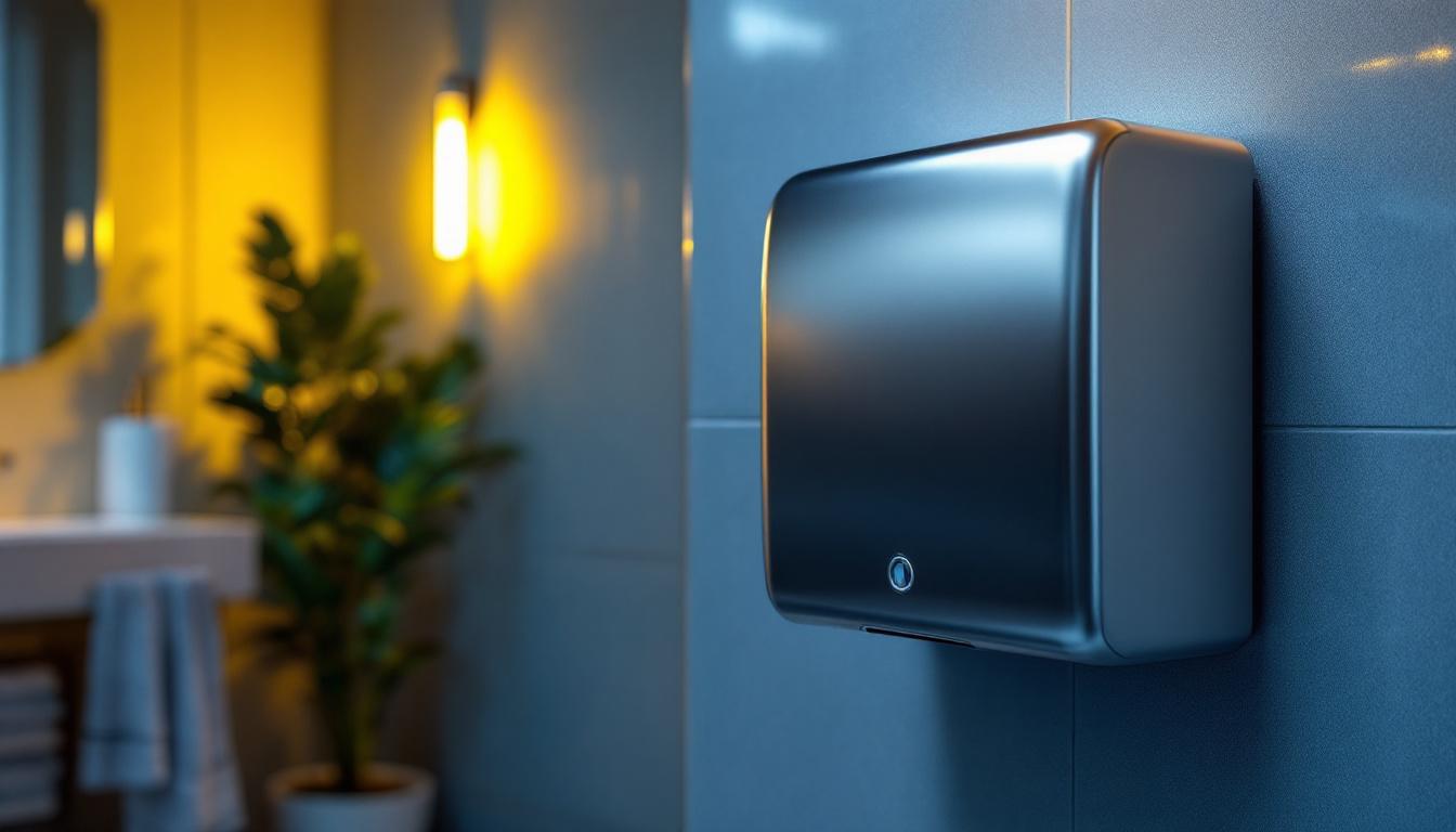 A photograph of a sleek