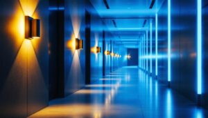 A photograph of a sleek